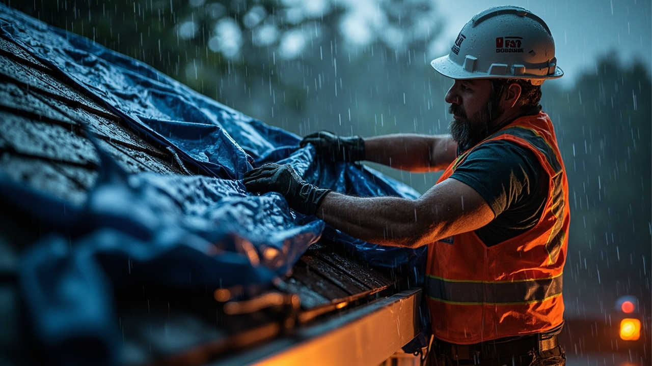 Why Detroit Roofs Need Immediate Protection After Storm Damage