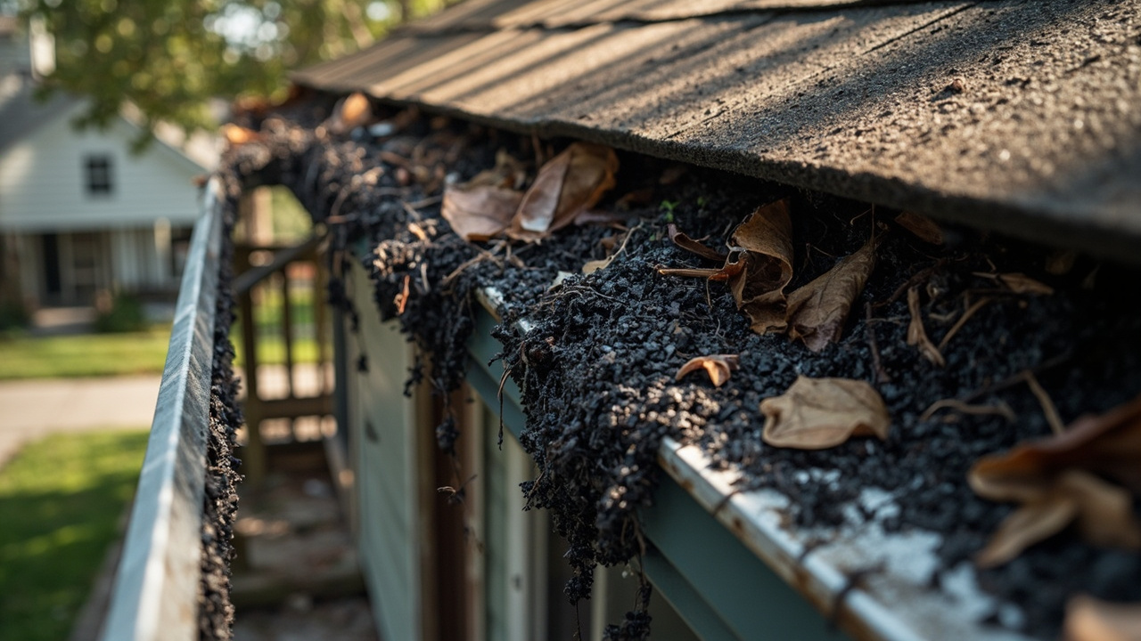 Granules in Gutter in Detroit – Expert Diagnosis Stops Roof Damage Before It Spreads
