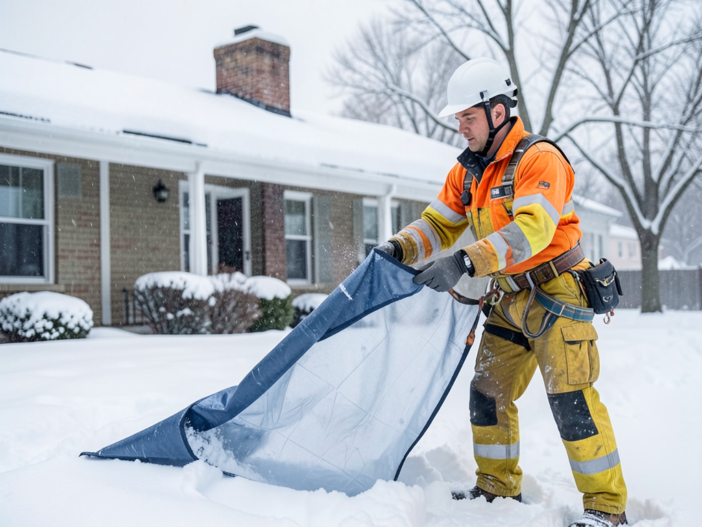 How to handle a leaky roof during a detroit winter