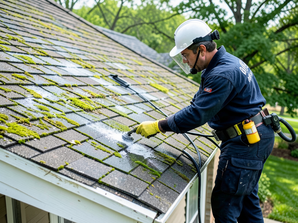 How to safely remove green moss and algae from you