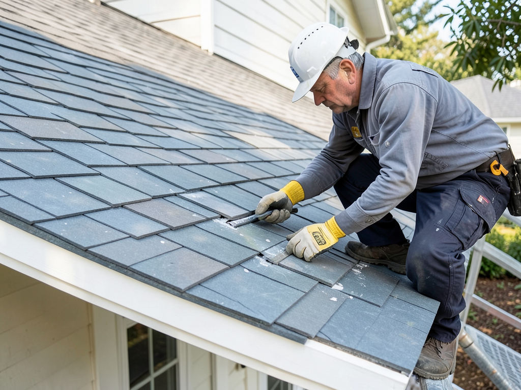 Replacing an old cedar shake roof with modern synt